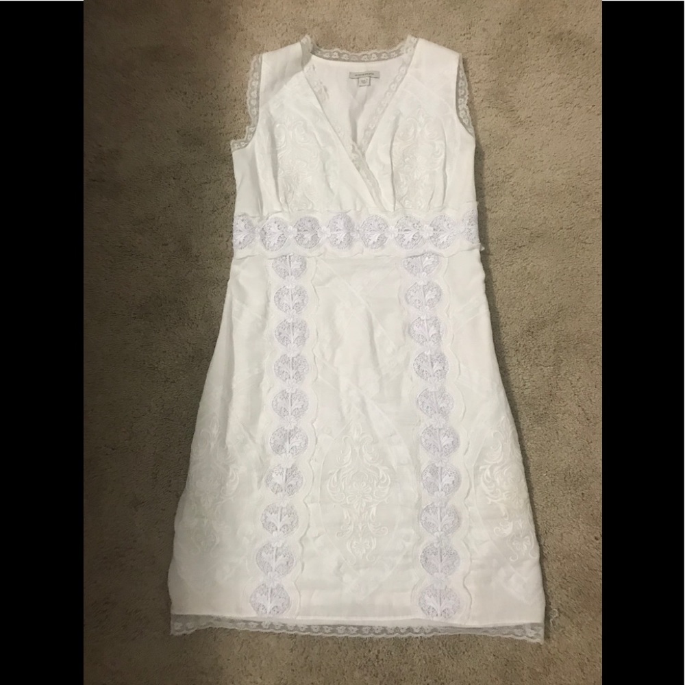 Boston proper white dress